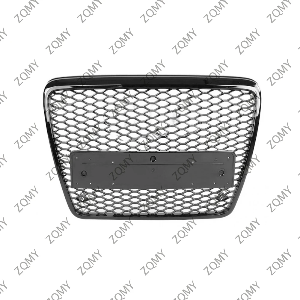 

With/Logo For Audi A6/A6L/S6 2006-2009 2010 2011 Car Front Bumper Grille Centre Panel Styling Upper Grill (Modify RS7 style)