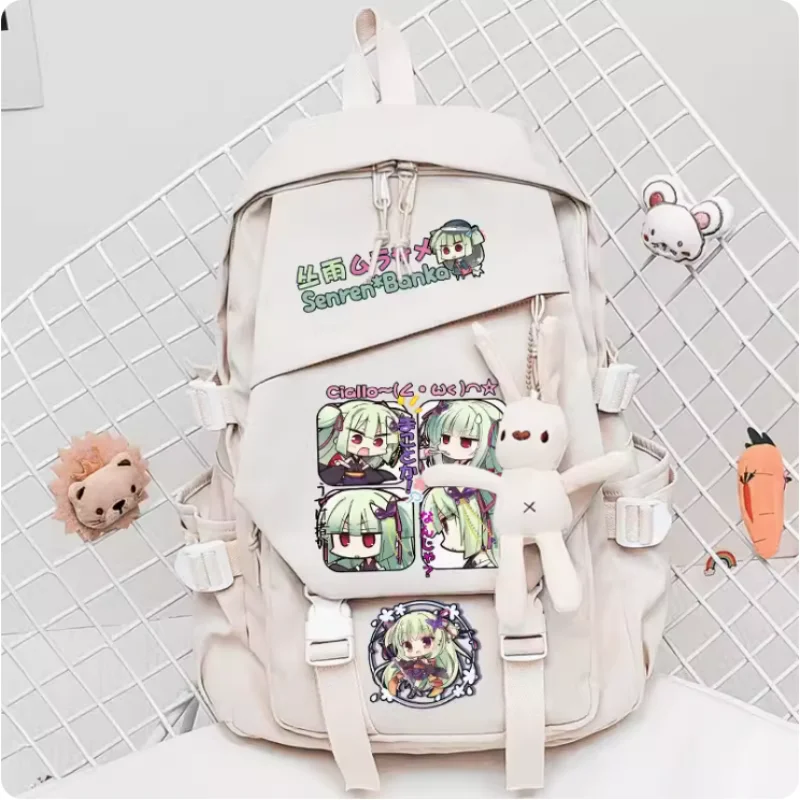 

Anime Senren Banka Schoolbag Fashion Casual Belt Teenagers Student Backpack Handbag B788