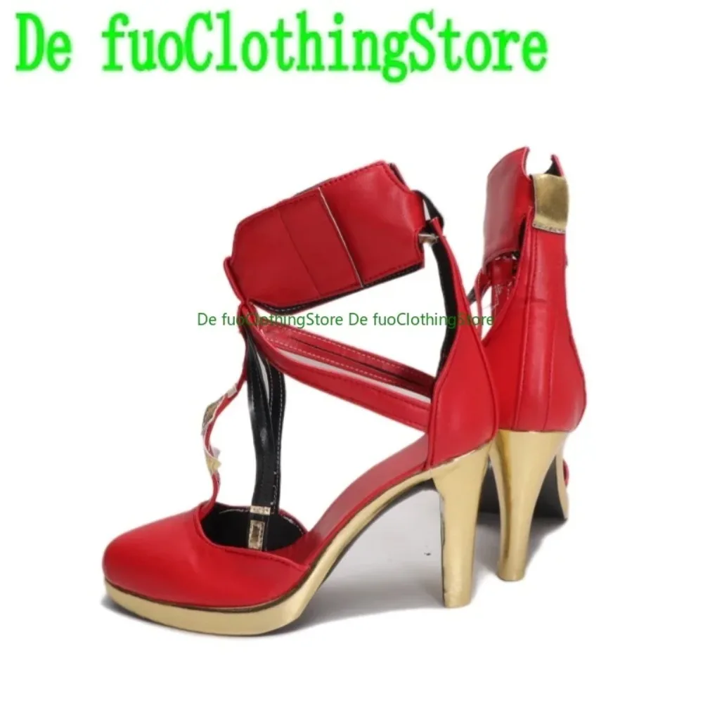 ملابس Defuo أنيمي المعرض الهزلي تأثيري أحذية Mingchao Fulolo Cos أحذية عالية اتبع الرمز الكبير أحذية الرسوم المتحركة أنيمي