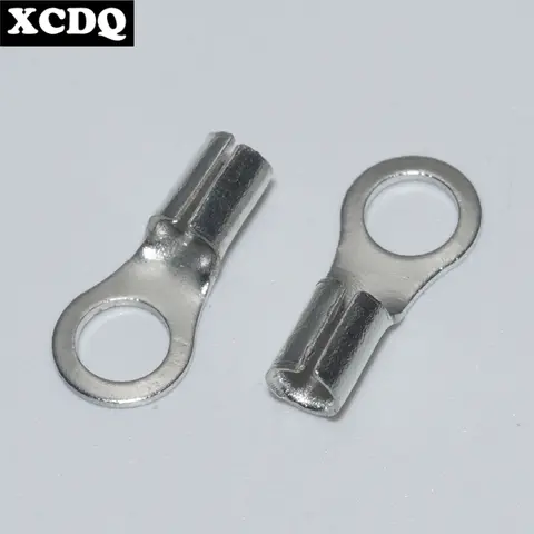 100pcs RNB Brass Ring Bare Terminal Block Connector Cable Lugs Wire Crimping Tips Electrical Connection Strips 12V 2.5mm 4mm 6mm 10 best sales 12v terminal - №6