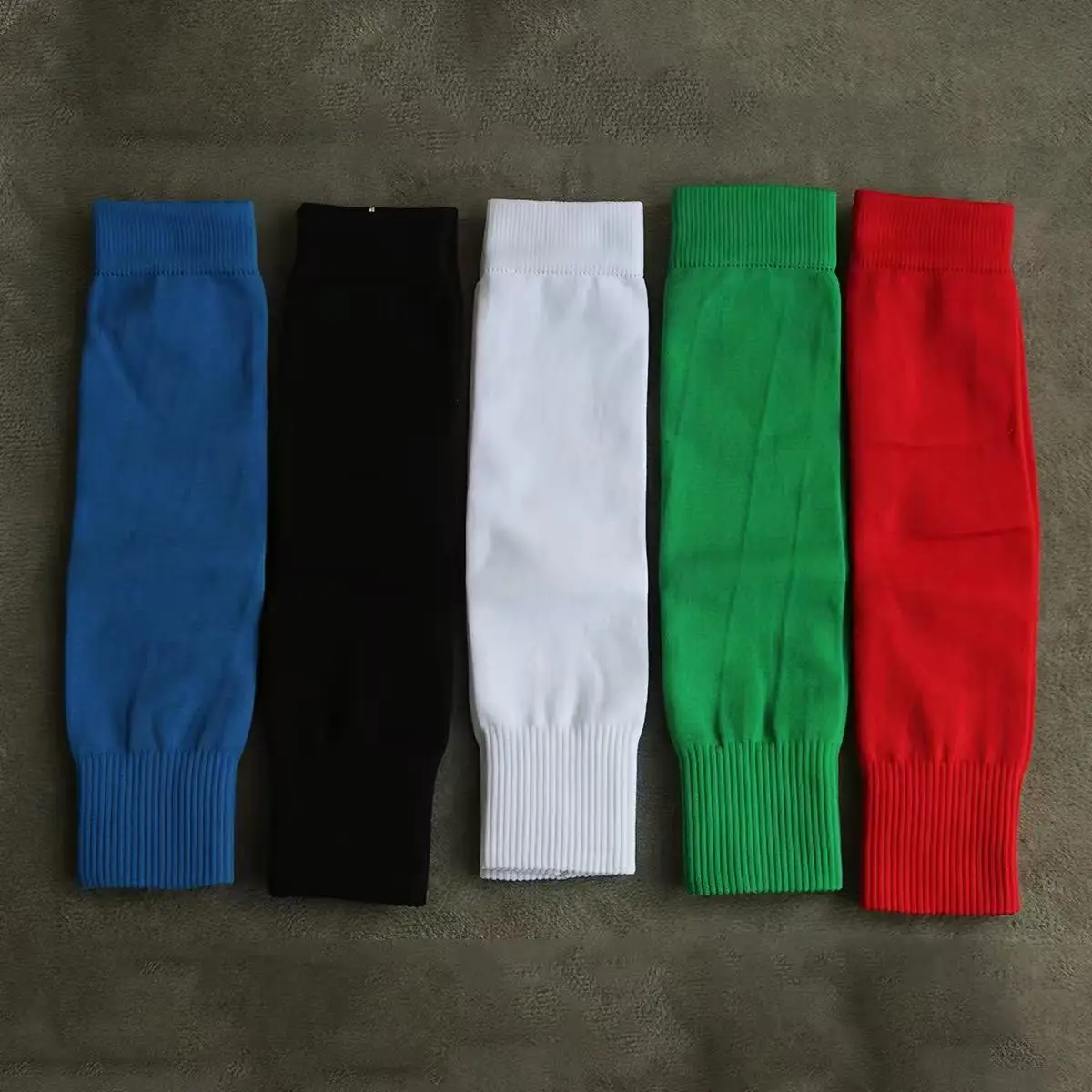 1Pair Breathable Soccer Football Leg Brace Socks Sleeves Adult Kids Shin Guards Calf Protection Sports Leg Cover