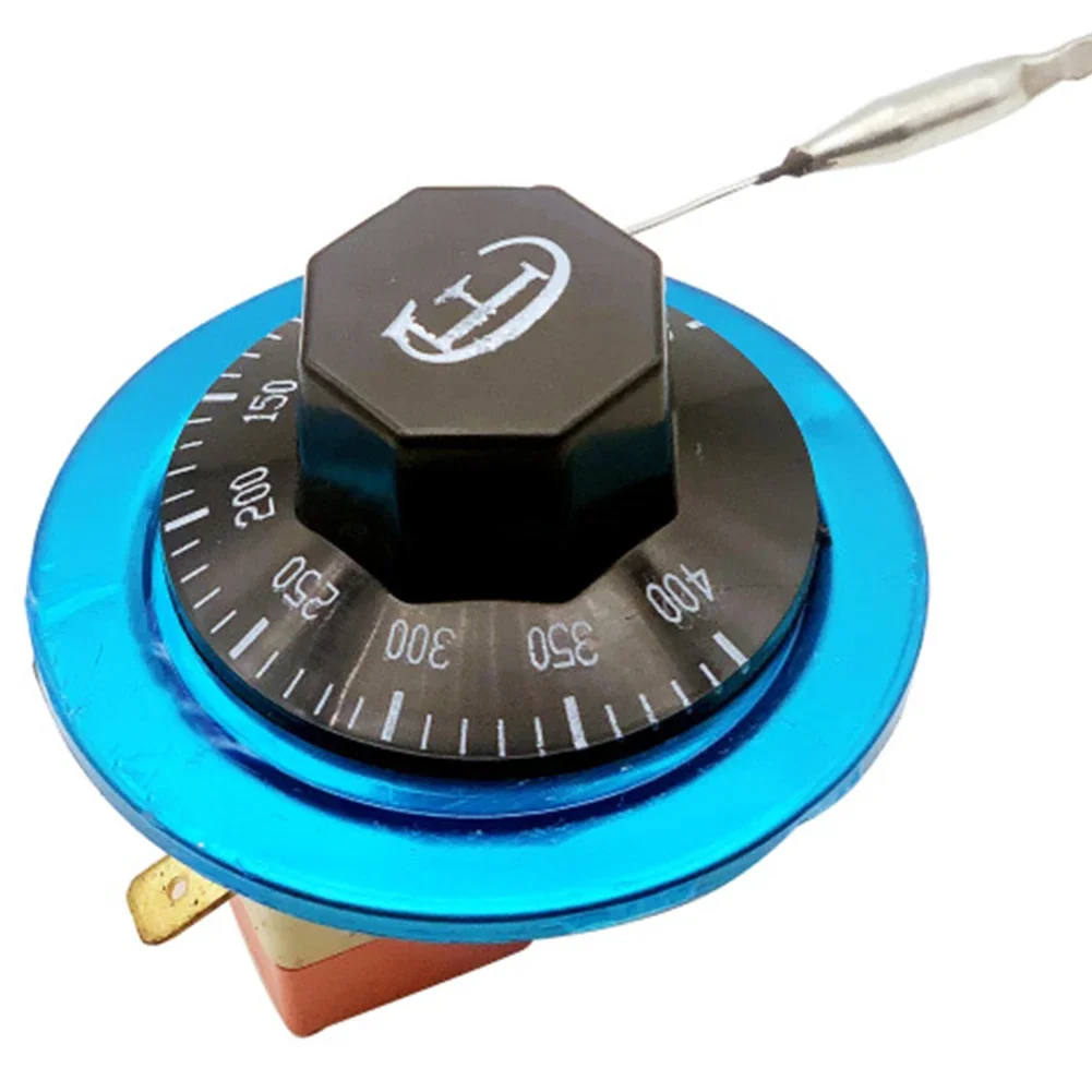 Electric Oven Thermostat Temperature Controller Adjustable 50 To 400 Degrees Celsius 2 Pin Switch For Kitchen Appliances