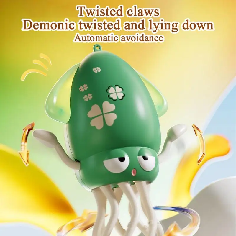 Jouet de poulpe de danse démoniaque, évitement d'obstacles attiques à Induction, dispositif de soulagement Fi Str à huit bras, jouets de farces créatifs pour enfants