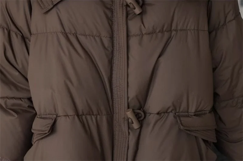Winter New 2025 Down Cotton Jacket Short Parka Coat Western Korean Version Loose Cotton Jacket Big Fur Collar Thick Overcoat