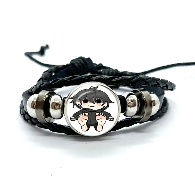 Zeno Remake Anime Leather Bracelets Maeno Aki and Tsugino Haru Fan Art Multilayer Braided Bracelets Bangles Handmade Jewelry