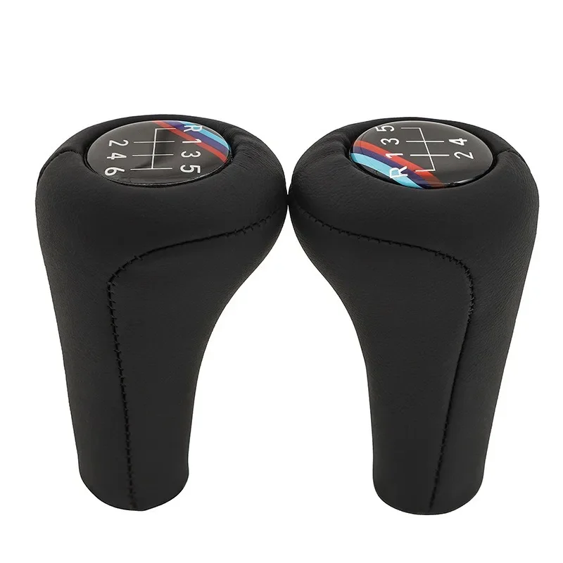 الجلود مقبض ناقل حركة السيارة شيفتر عصا لسيارات BMW 1 3 5 6 سلسلة M3 M4 X5 X6 E30 E32 E34 E36 E38 E46 E53 E60 E83 E84 E87 E90 E92