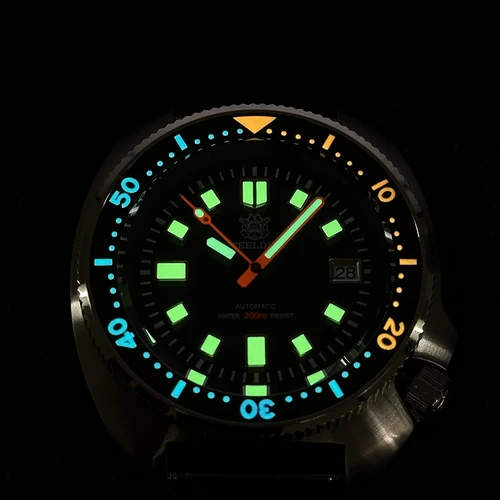 Imagen 2 del producto STEELDIVE SD1970C bisel de cerámica clásico 200M resistente al agua cristal de zafiro revestimiento AR reloj automático para hombre NH35 relojes de buceo