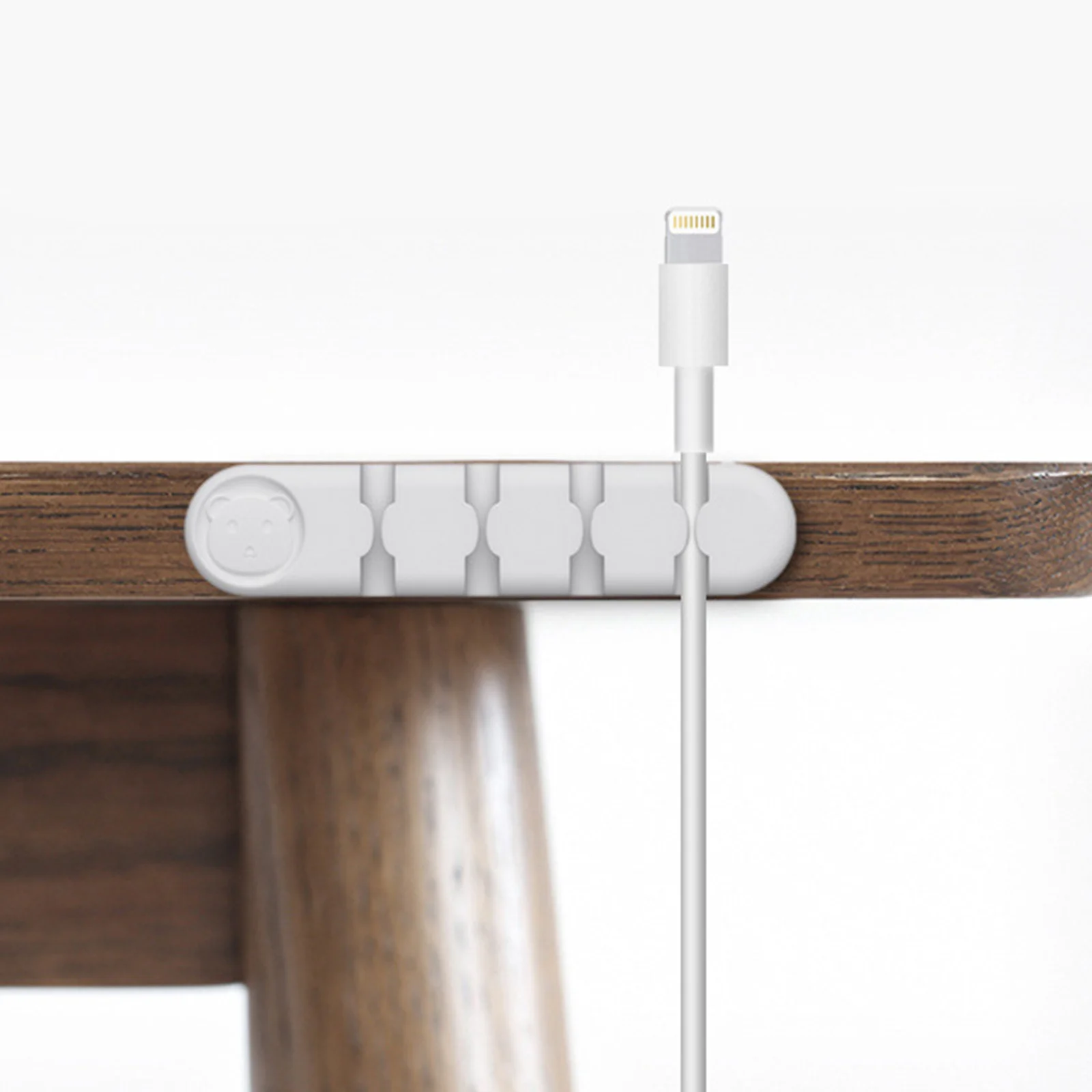 3 قطعة منظمات الكابلات مقاطع السيليكون المرنة سطح المكتب سلك تحديد حامل خط البيانات ذاتية اللصق منظم كابل البيانات