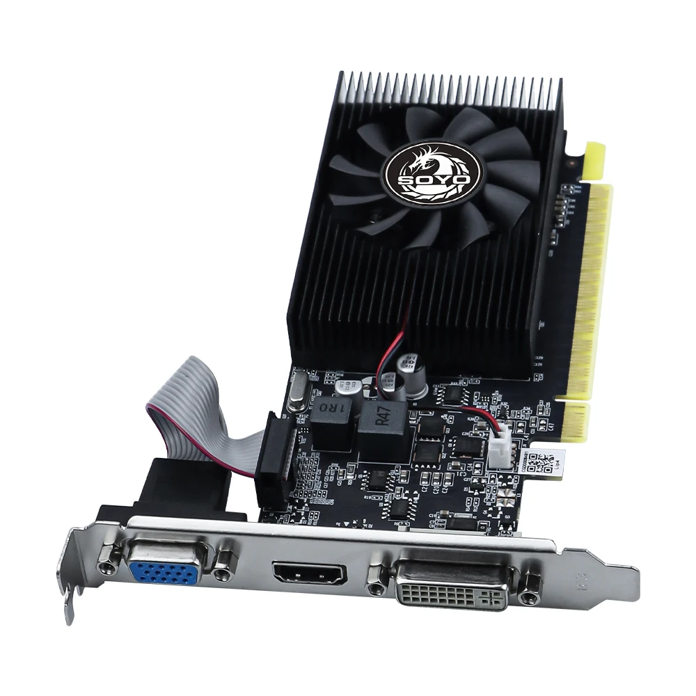 SOYO NVIDIA Gefore GT740 4G Grafische Kaart GDDR3 GPU 128bit PCIe 3.0x16 Gaming Videokaarten Voor desktop Computer Componenten