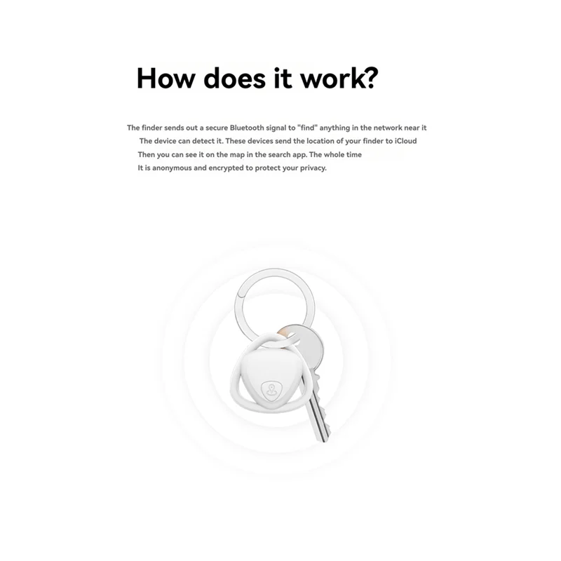 BNVN-Smart Bluetooth GPS Tracker Work With For  Find My Smart Tag Anti Lost Reminder Locator Car Key Pet Kids Finder