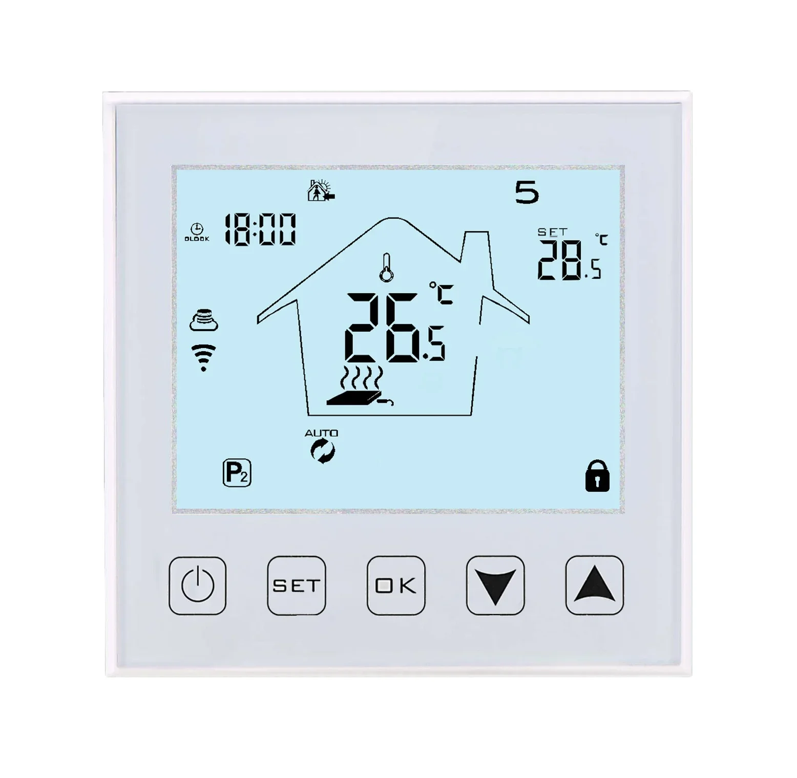 Tuya Smart Thermostat WIFI Touch Screen Floor Heating Systems Weekly Programmable Radiant Floor Heating Electric System