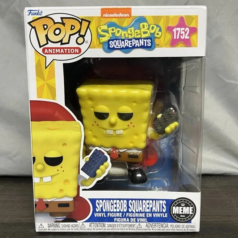 Funko Pop Original SpongeBob SquarePants Patrick Star Squidward Tentacles Mr. Krabs Action Figure Toys for Boys Girls Gift