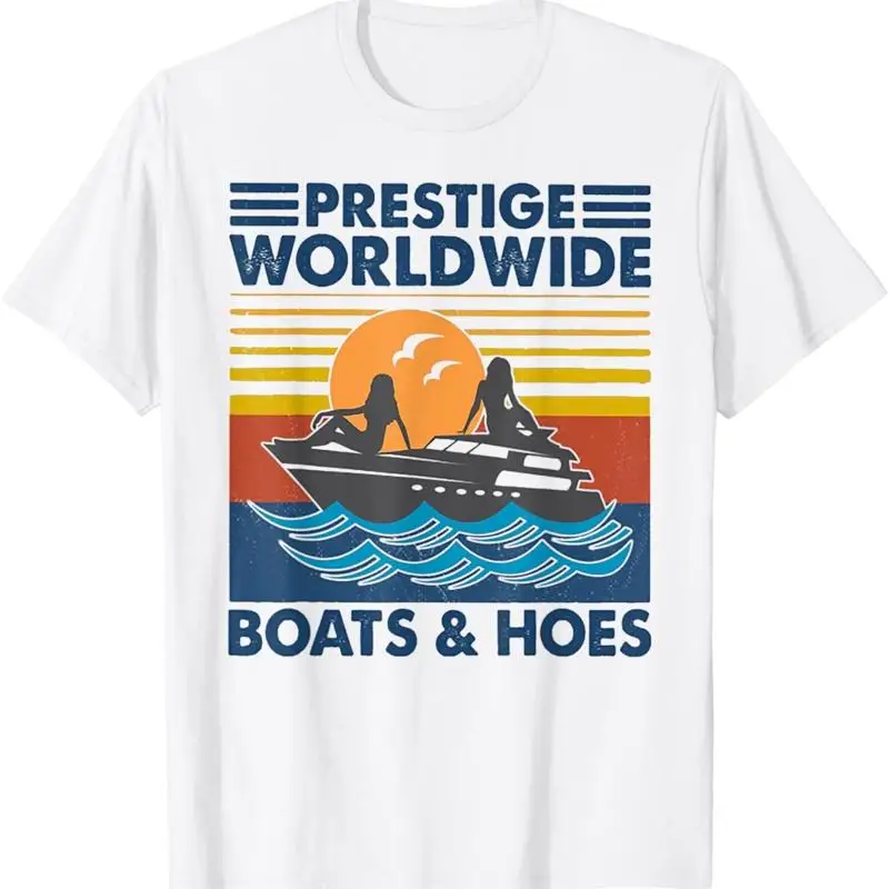 Prestige Worldwide Boats And Hoes Retro Vintage T Shirt