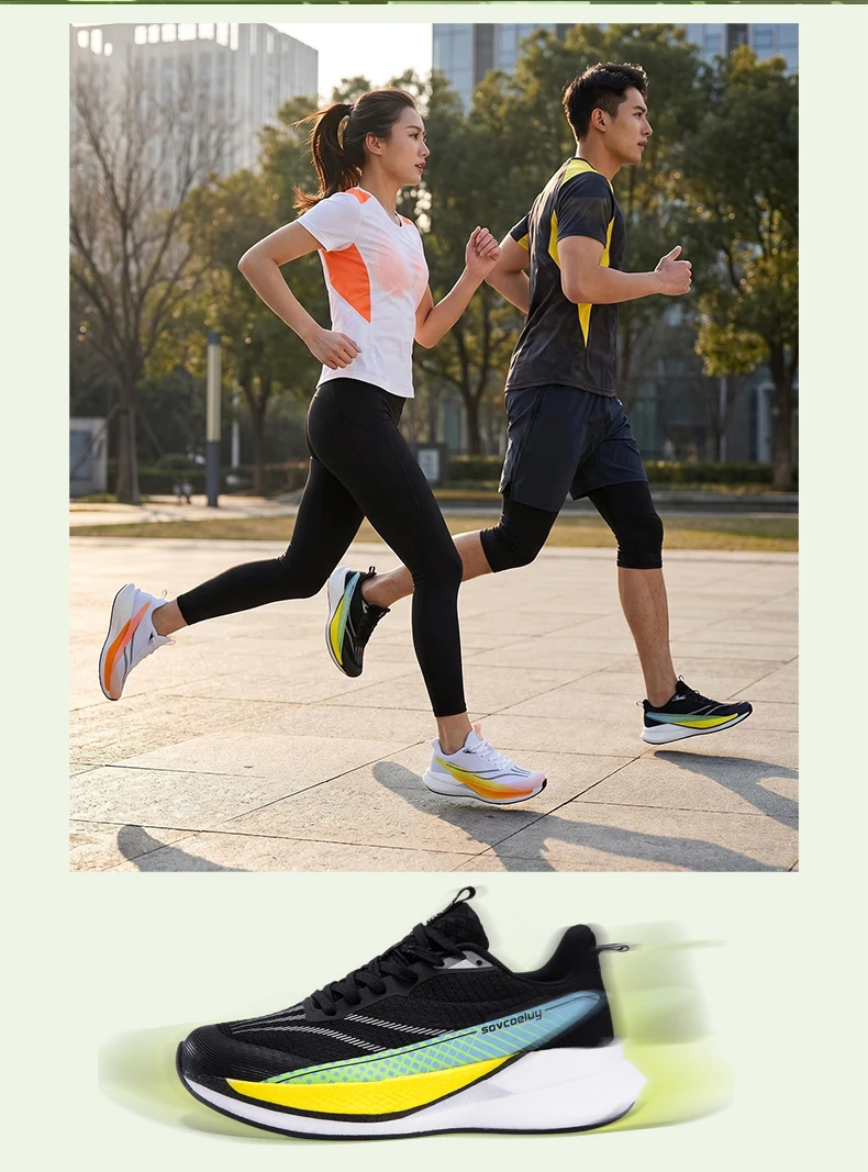 Marathon-Laufschuhe für Herren, Sport-Carbonsohle, atmungsaktiv, leicht, bequem, Damen-Sportschuhe mit Dämpfung und Stabilität – Detail 11