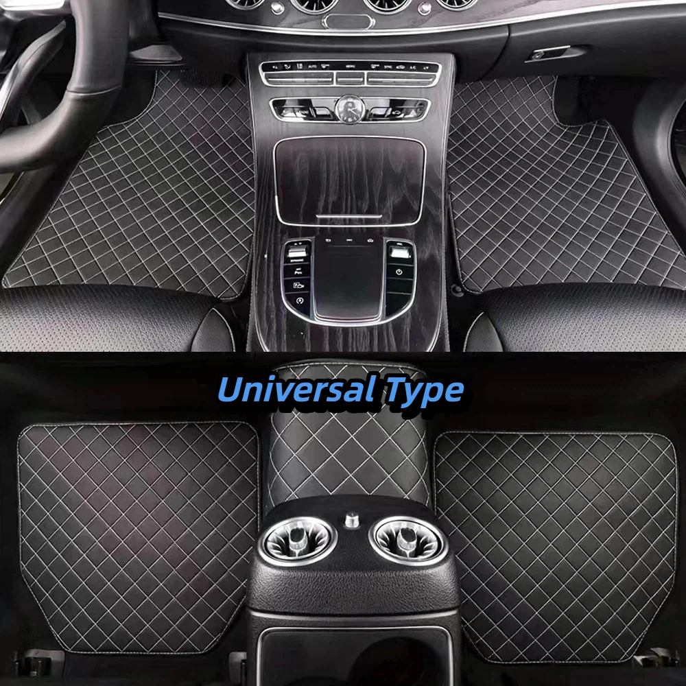 Car Floor Mat Universal Fit Front & Rear Automotive Carpet Floor Mats For Suvs Sedans Vans Automotive Interior Accessories