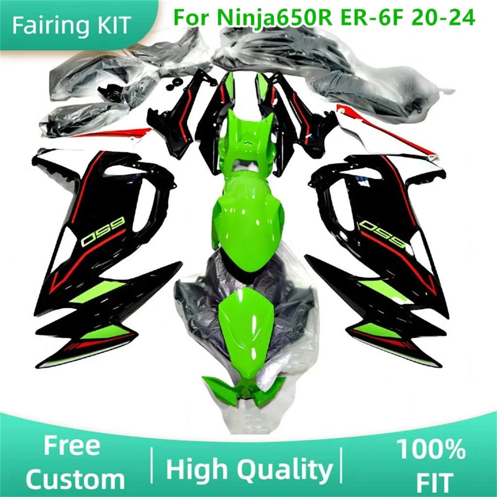 Fit for Kawasaki NINJA 650R ER6F 20 21 22 23 24 2020 2021 2022 2023 2024 ABS Plastic Fairing Kit Body Repair Aftermarket Parts