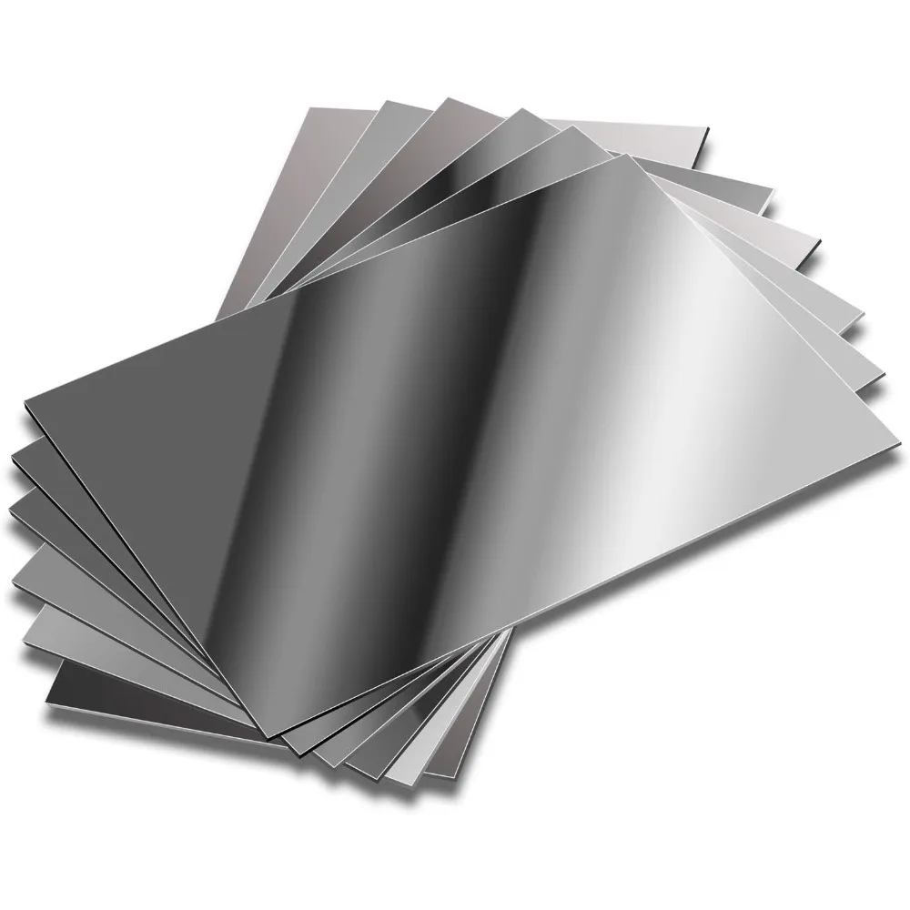 

Mirrors, 6 Pack Mirror Decor Plastic Flexible Mirror Sheets Self Adhesive Mirror Tiles, Mirror Board Card