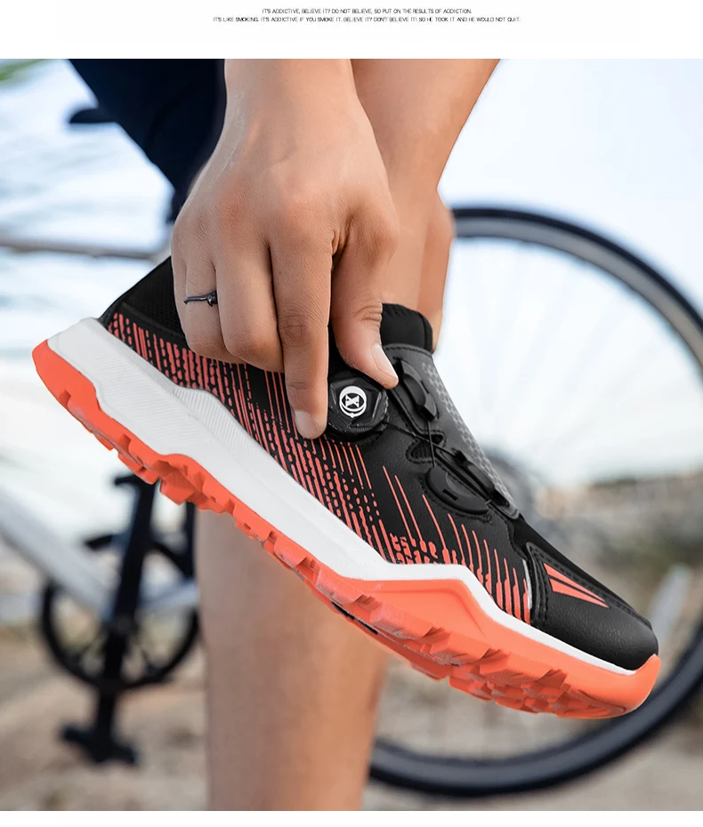 Unisex-Radsport-Sneaker MTB-Schuhe mit Herren-Spikes für Straßen- und Dirt-Bikes, flache Rennschuhe für Damen, Mountainbike-Spd-MTB-Schuhe, Zapatillas MTB – Detail 6