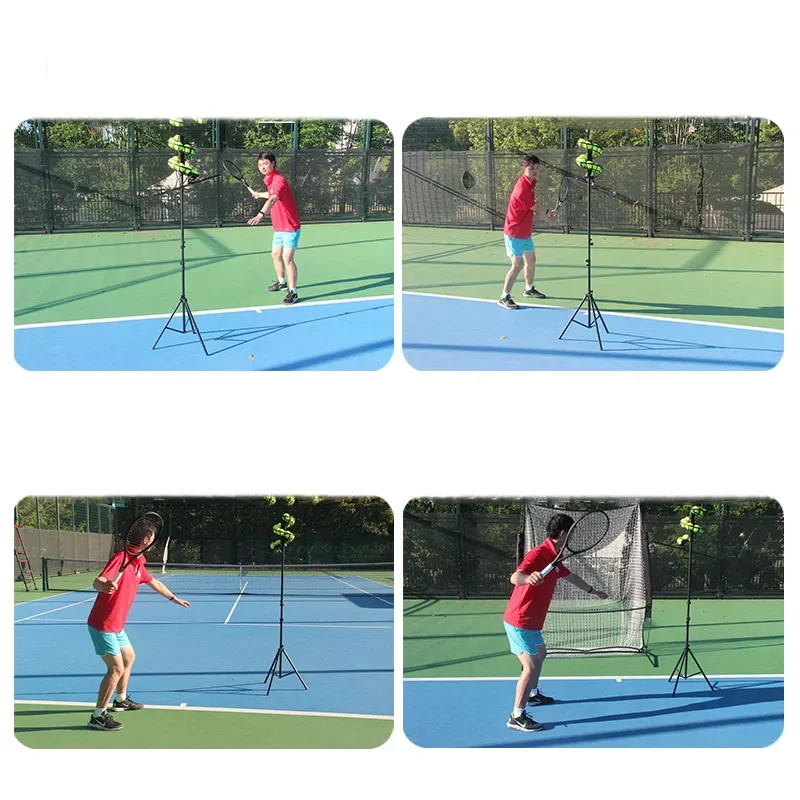 Automatic Tennis Ball Launcher Machine Adjustable Speed Height Swing Trainer for Home Court Practice, Portable Ball Feeder - Image 6