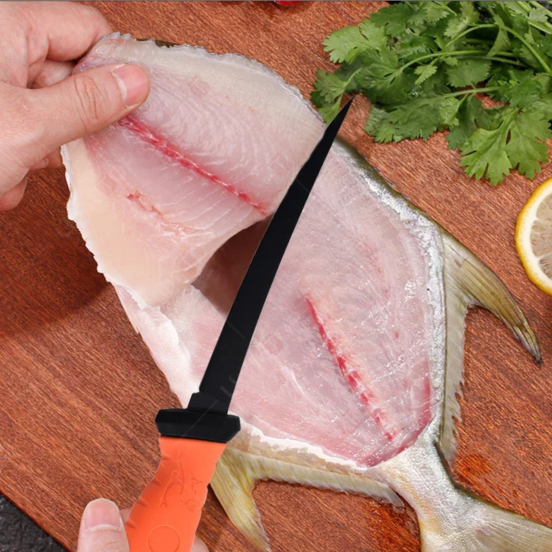 Stainless Steel Fillet Boning Knife for Fish Meat Cleaver Butcher Knife Fruit Cutter Fishes Slicing Multi-Purpose Kitchen Knives