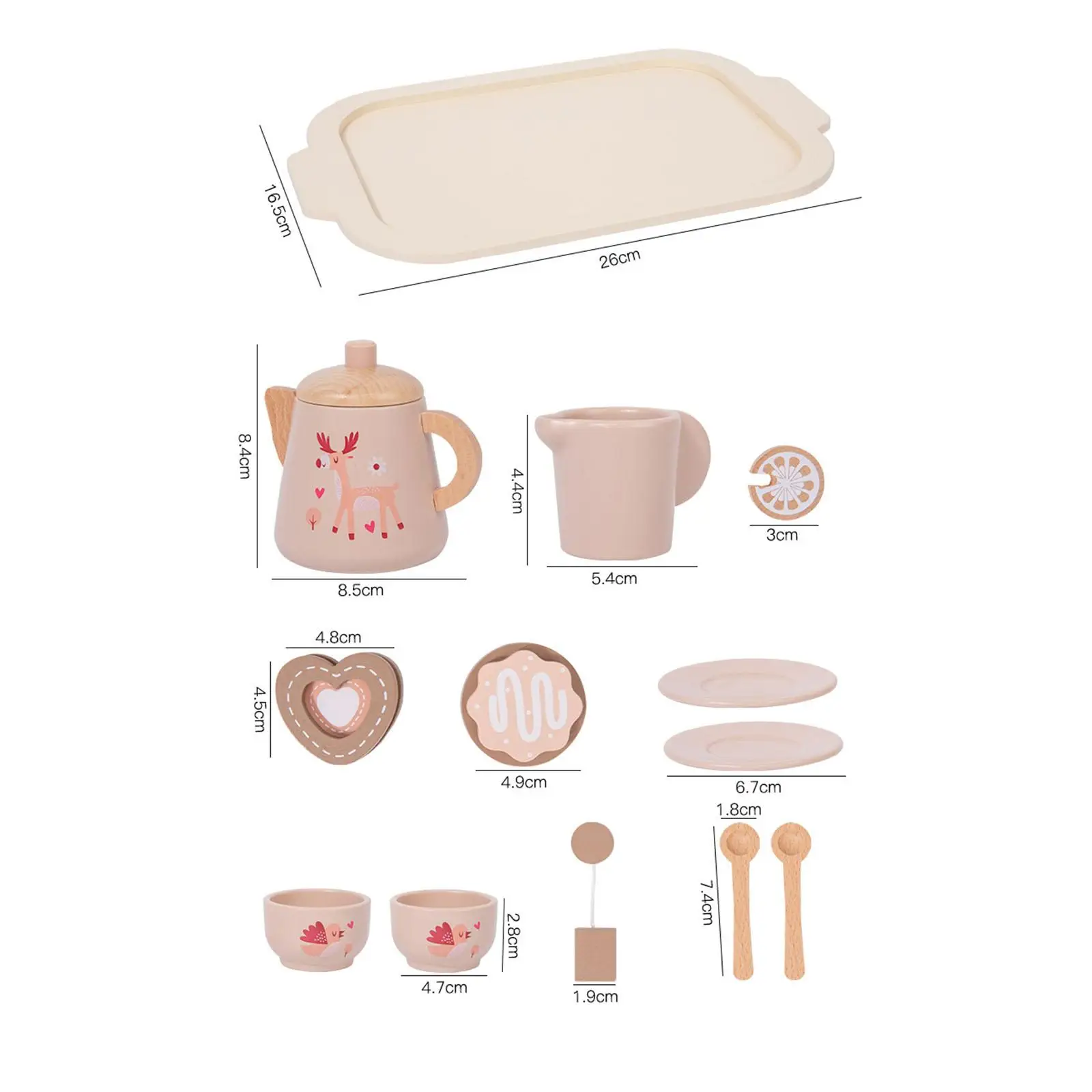 مجموعة ألعاب حفلات الشاي بعد الظهر للأطفال الصغار، ملحقات المطبخ للأطفال #6