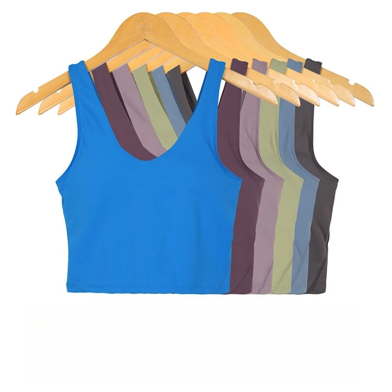 

Спорт на открытом воздухе Комфортный бюстгальтер с U-образной спинкой Женское быстросохнущее нижнее белье Naked Feel Двусторонний спортивный бюстгальтер с начесом для спортзала Впитывающий пот топ