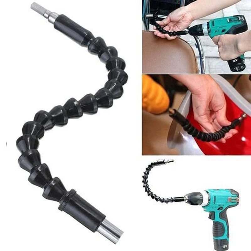Electric Drill Screwdriver Bit Multifunctional Flexible Hose Cardan Shaft Connection Soft Extension Rod Link Car Repair Tool