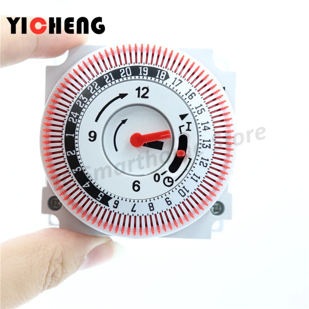 1Pcs time control switch timing time controller industrial timer mechanical timing 15min-24 o'clock, intelligent management