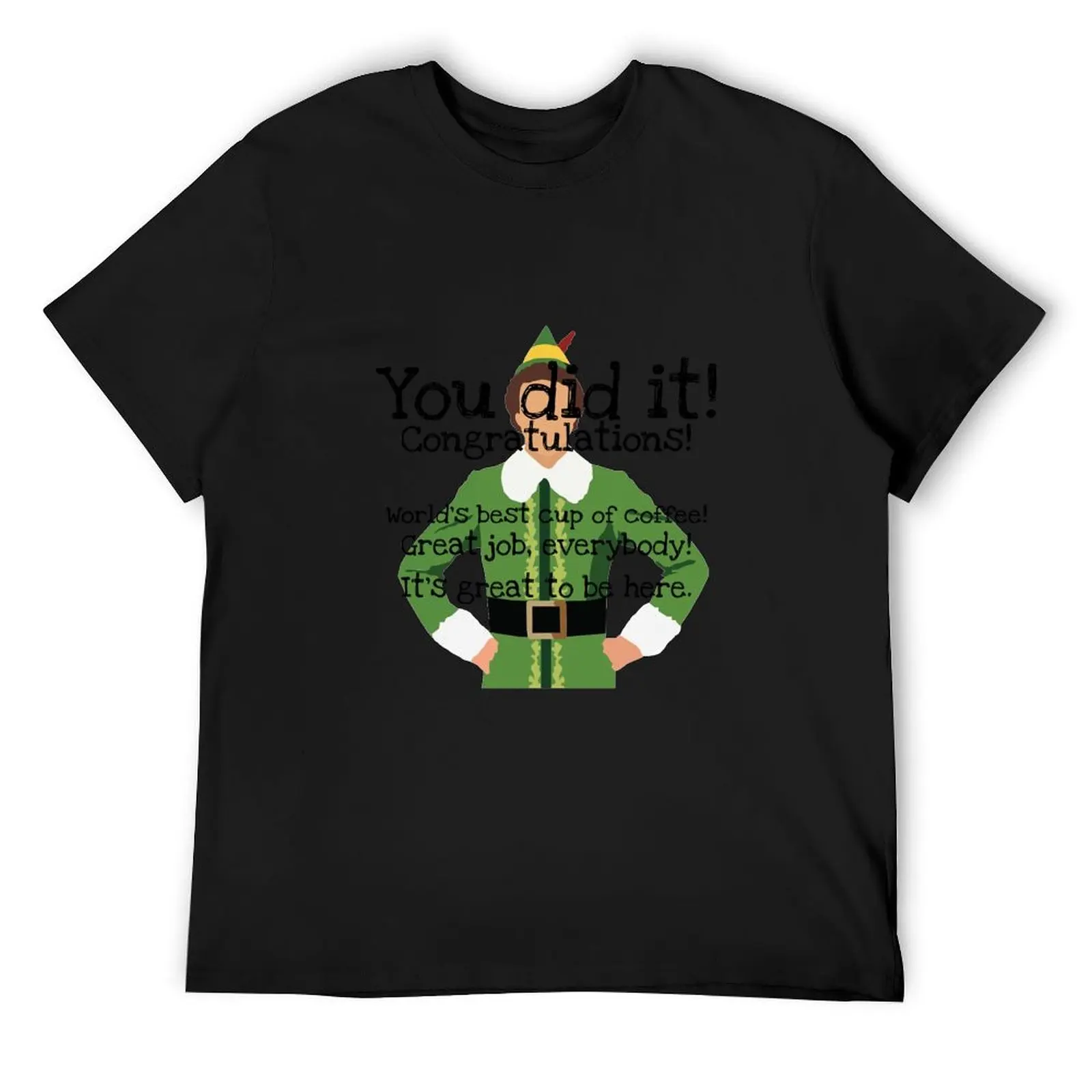 

Buddy the elf worlds best cup of coffee T-Shirt vintage graphic tee graphics mens graphic t-shirts anime