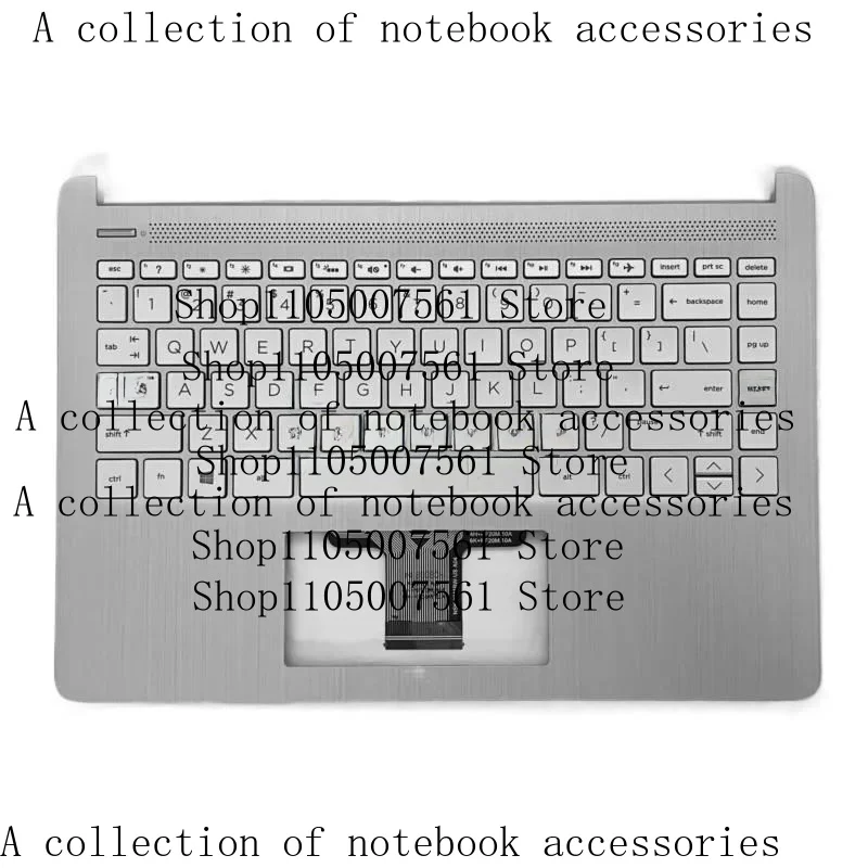 s-novitA-per-hp-14-dq-14-dq1059wm-palmrest-cover-con-tastiera-retroilluminata-argento-l88206-001-us