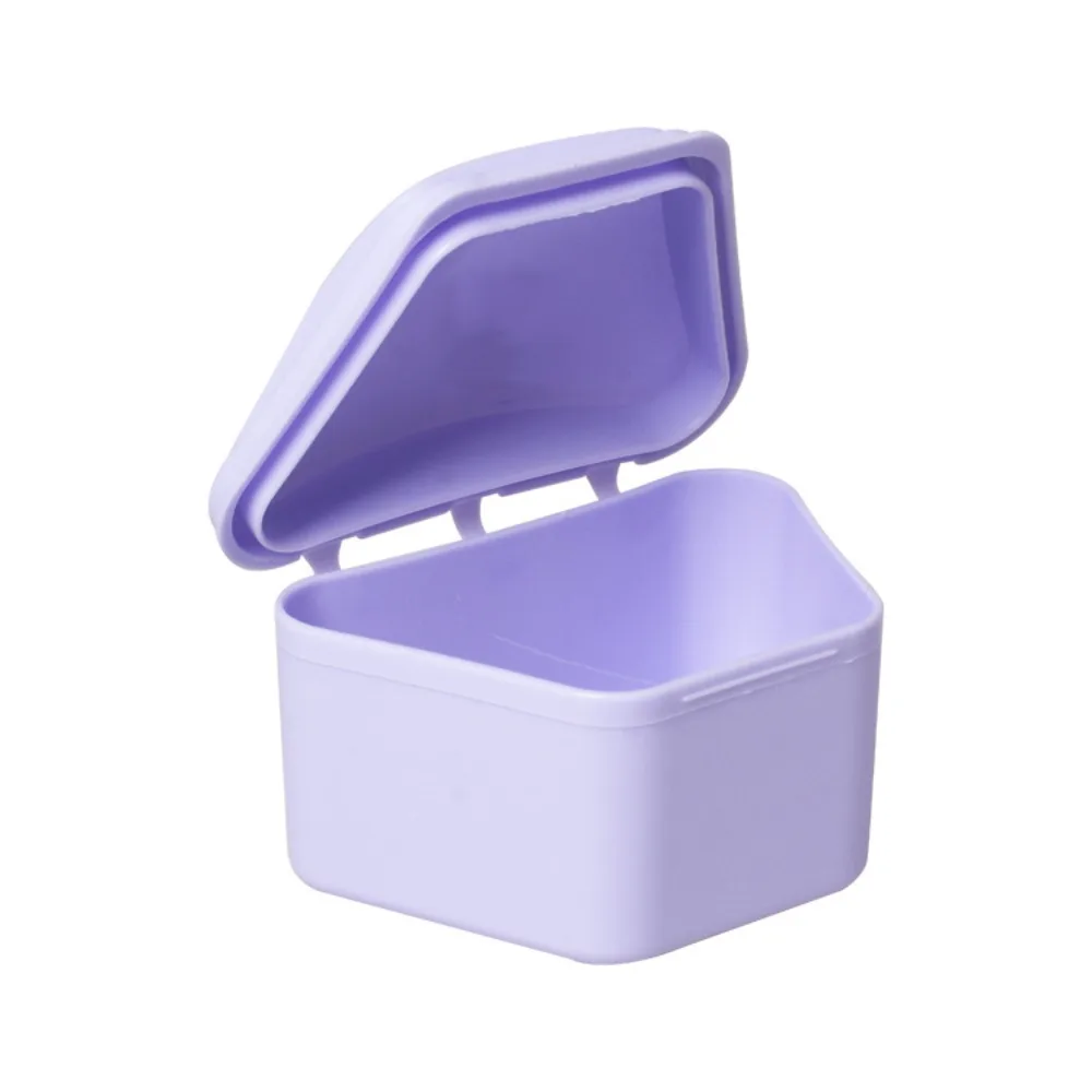 Dustproof False Teeth Box Mouth Guard Appliance Container Denture Bath Appliance Denture Storage Box Portable Health Care