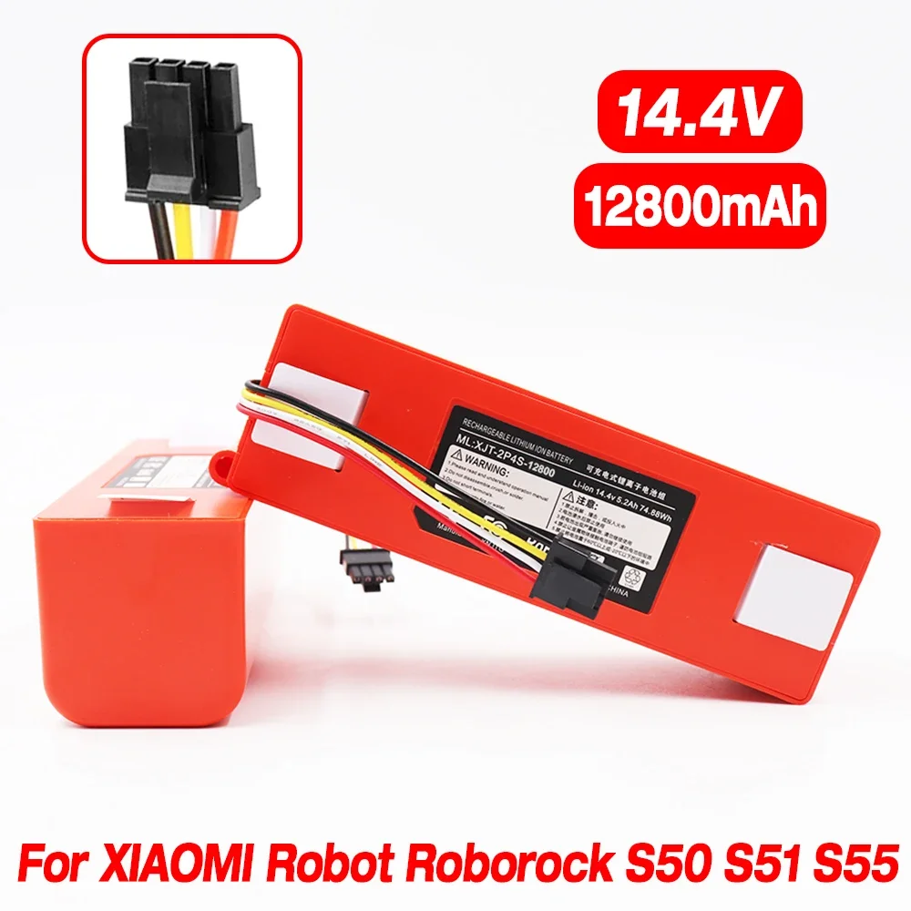 

Genuine 12800mAh Vacuum cleaner Replacement Battery for Xiaomi Robot Roborock S50 S51 S55 Accessory Spare Parts li-ion battery