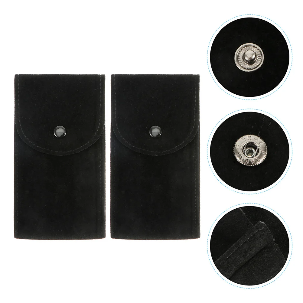 

2Pcs Pearl Fleece Portable Watch Container Travel ganizer Pouch for Watches Gifts Men Women Watch Container Storage