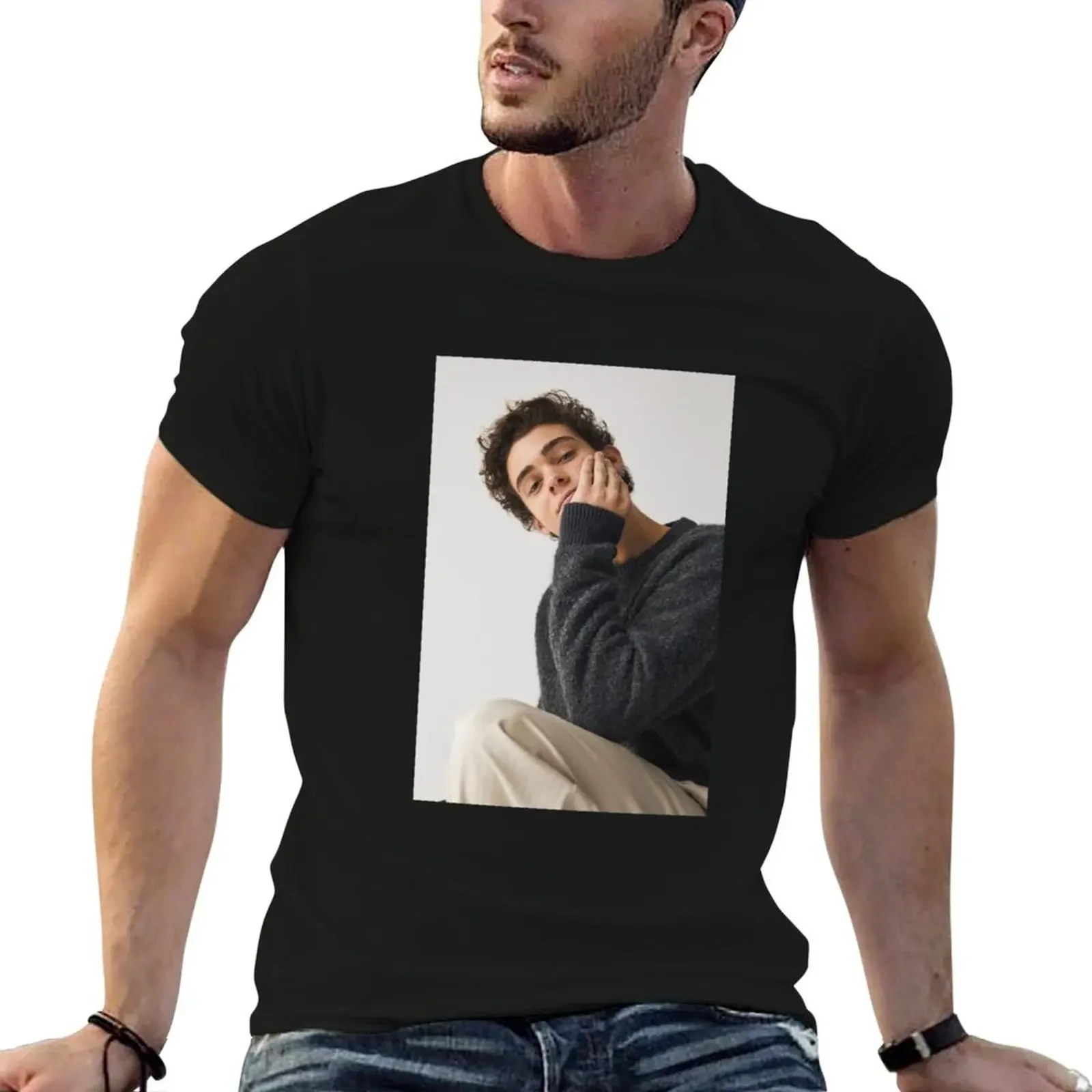 

Joshua Bassett photo shoot T-Shirt heavyweights shirts graphic tees plus size men clothing