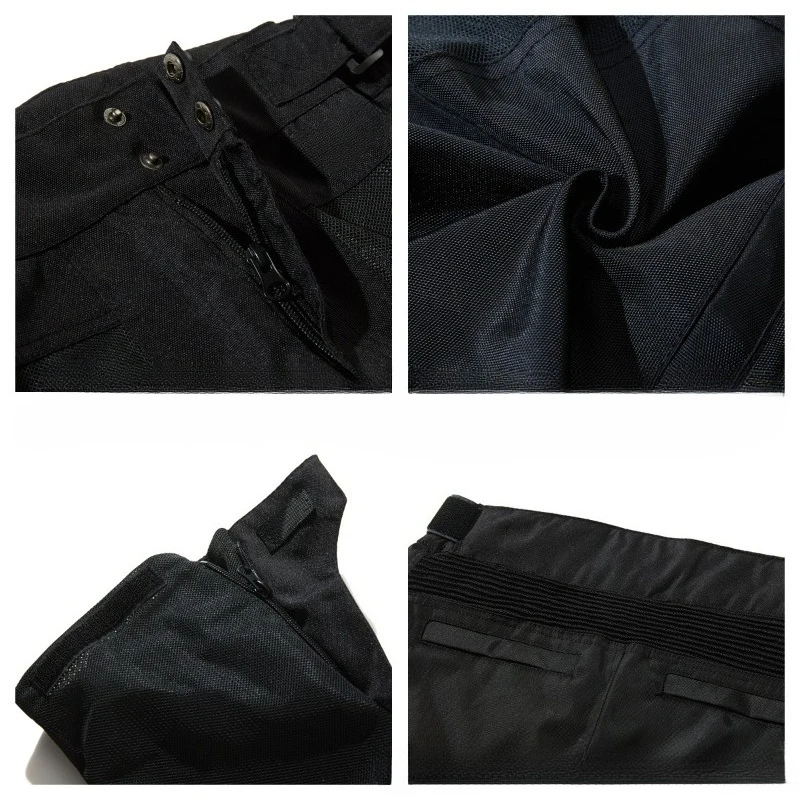 Summer motorcycle riding clothes mesh breathable moisture wicking black downhill men solid color