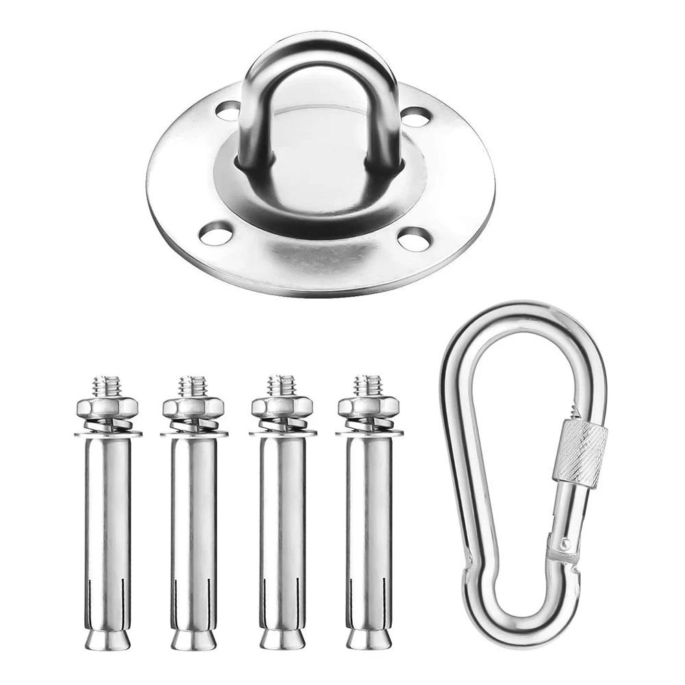 WORTHOWN-Stainless Steel Suspension Ceiling Hook For Hanging Yoga Swing Hammock Boxing Punch Bag Gym Wall Ring Hook