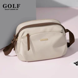 GOLF Lady Crossbody Shoulder Bag Canvas Zipper Messenger Small Bags Summer Casual Leisure Travel Purse Handbag for College Girls