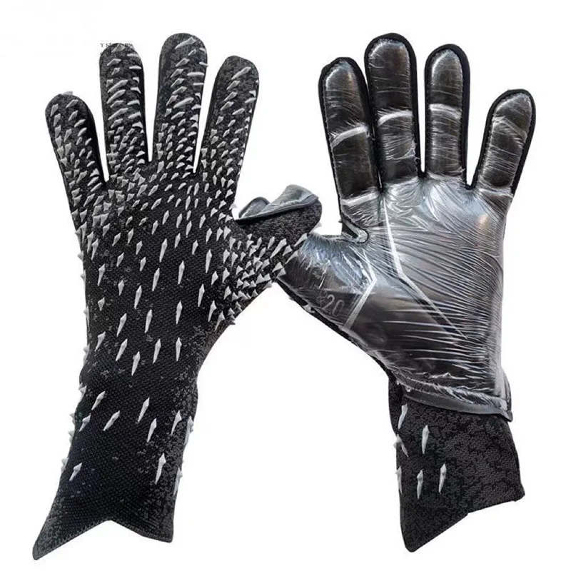 Guantes de portero para niños y adultos, resistentes al desgaste, antideslizantes, en relieve, competición de entrenamiento de portero de fútbol