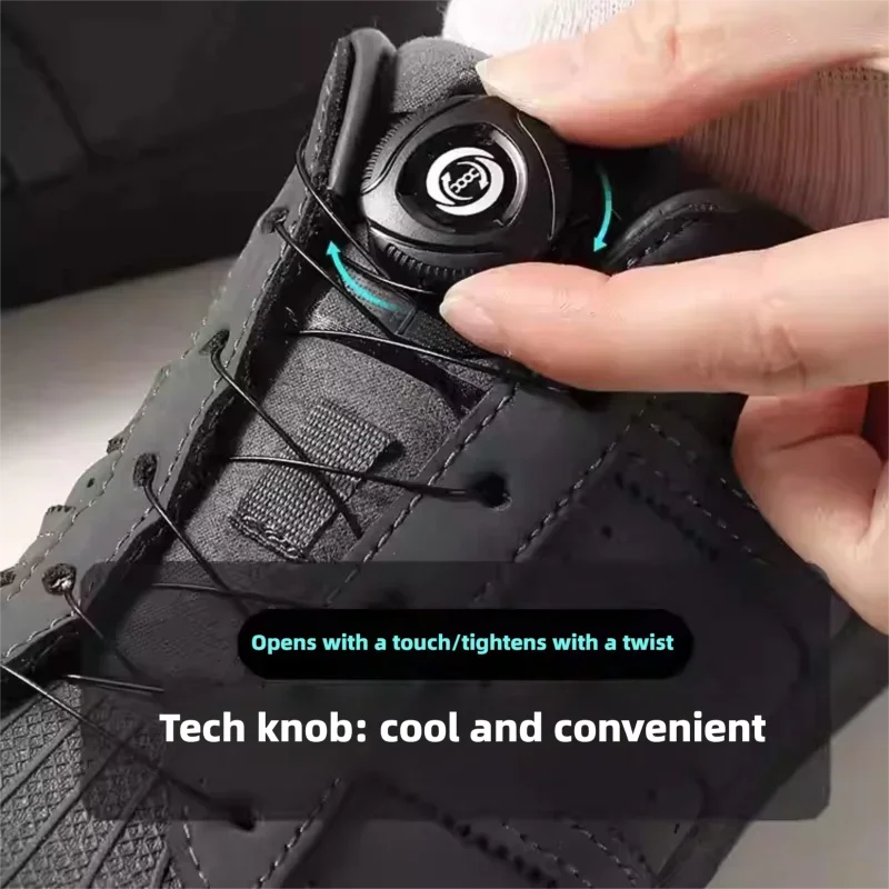 Verbesserte Drehverschluss-Schnürsenkel Automatische Schnürsenkel Ohne Binden für Kinder und Erwachsene Dicke Seil-Sneaker-Schnürsenkel Schuhzubehör 1 Paar