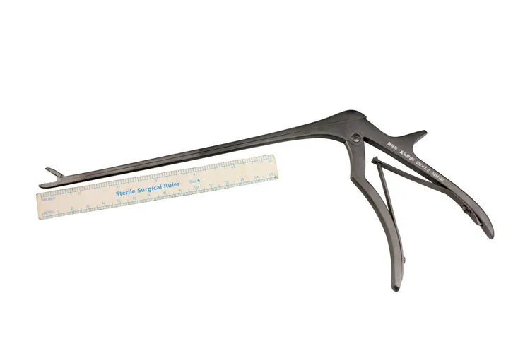 Orthopedic instrument medical spine gun type minimally invasive nucleus pulposus forceps teeth black Tissue remover Extractor image 2