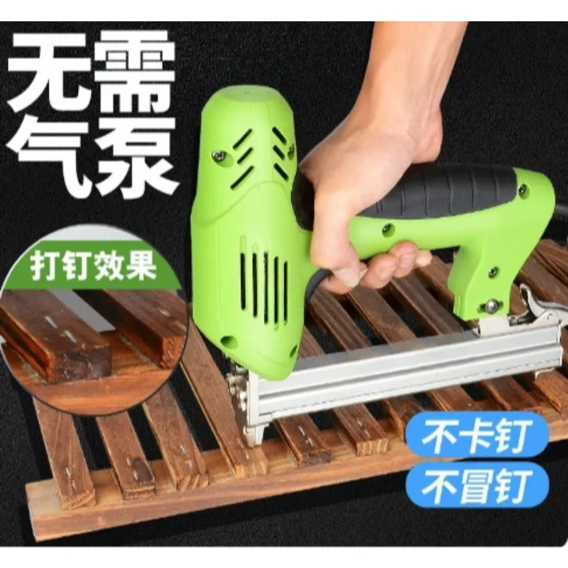 F30 Dual-purpose Nail Fastener, Straight Nail Staple Steel Nail Tool for Woodworking Construction