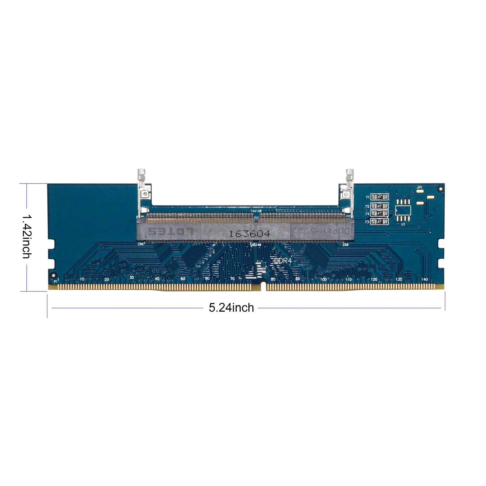 

Laptop DDR4 SODIMM To Desktop DIMM Memory RAM Connector Cards Converter Adapter Memory Cards Converter Adaptor