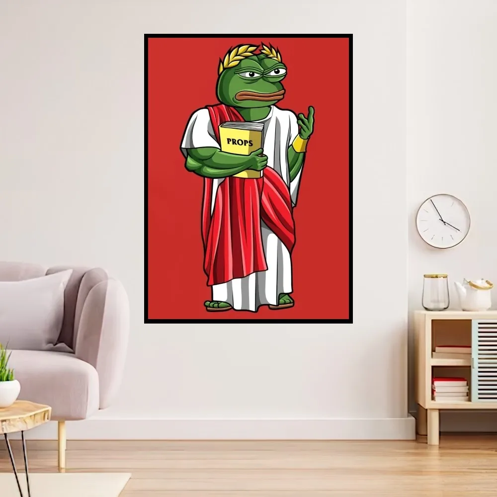 Funny P-Pepe the F-Frog Poster Prints Wall Painting Bedroom Living Room Decoration Office Home