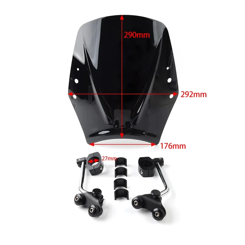 V+ V+ Braun Universal Motorcycle Windscreen Windscreen Deflector Windscreen
