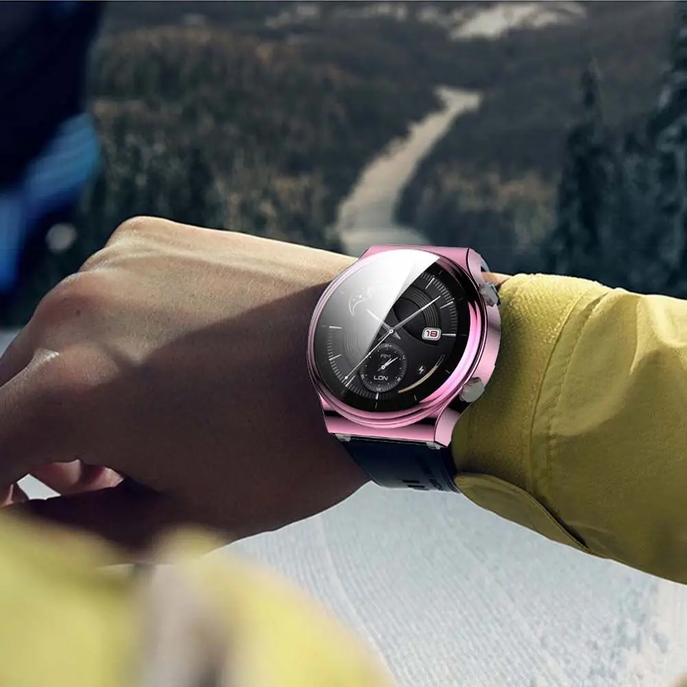 Capa tpu acessórios para smartwatch, capa protetora completa para huawei watch gt 2 pro