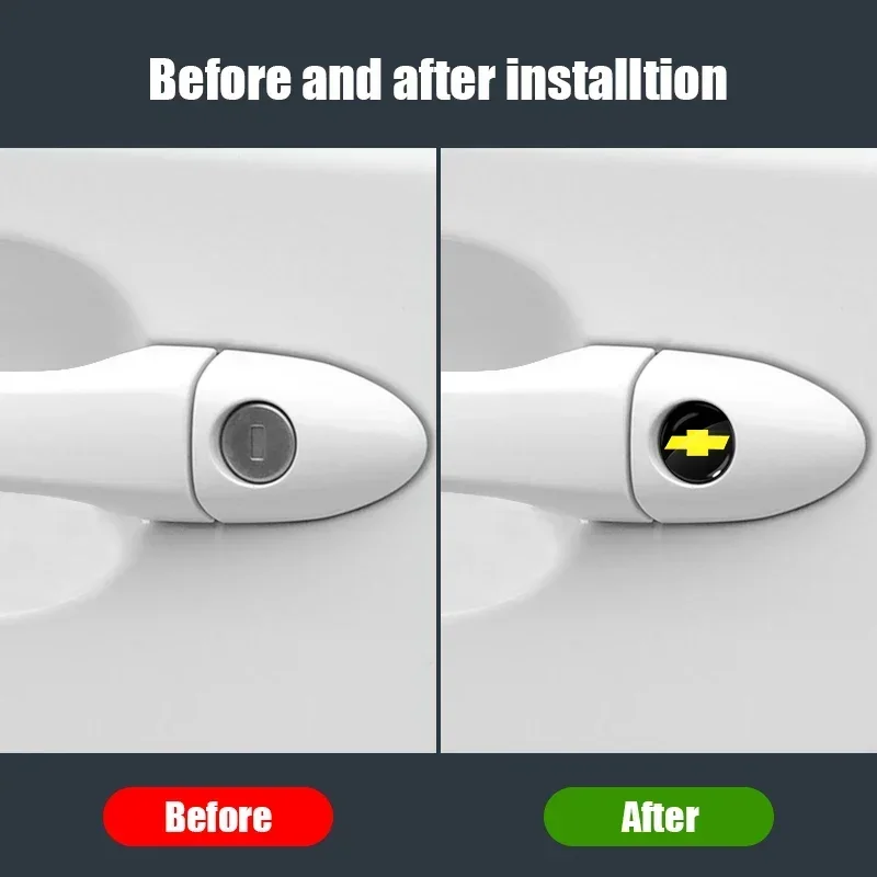 جديد 15 مللي متر فوب شعار سيارة ملصق لسيارة مفتاح تحكم عن بعد لشروليه سيلفرادو إمبالا ماليبو الاعتدال كامارو اكسسوارات السيارات