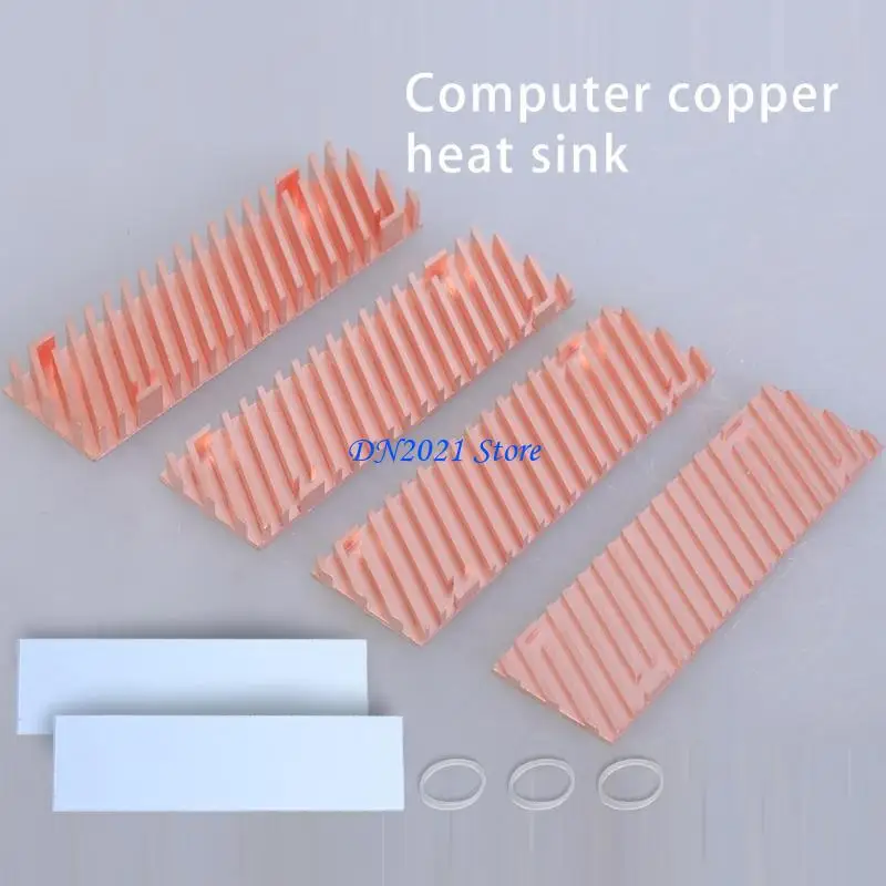 

F3KE Copper M.2 SSD Heatsink 2280 для улучшения характеристик охлаждения в электронике тепловая диссипационная площадка 2/3/4/6
