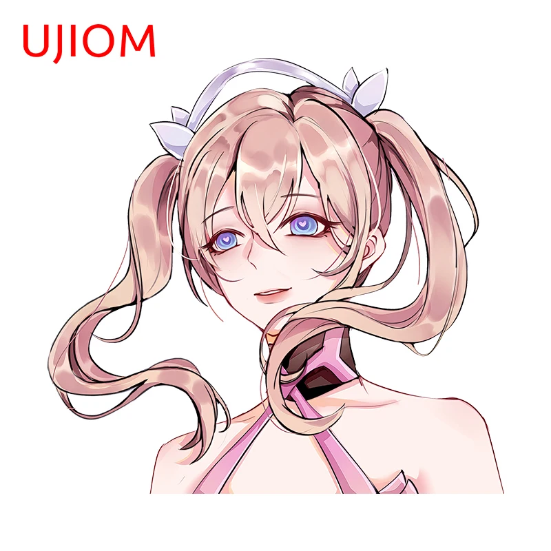 UJMAS-ملصقات جدارية للفتيات تطل على الشعر الوردي ، صائق خزانة مسلية ، ديكور غرفة جذاب ، 13 × × #1