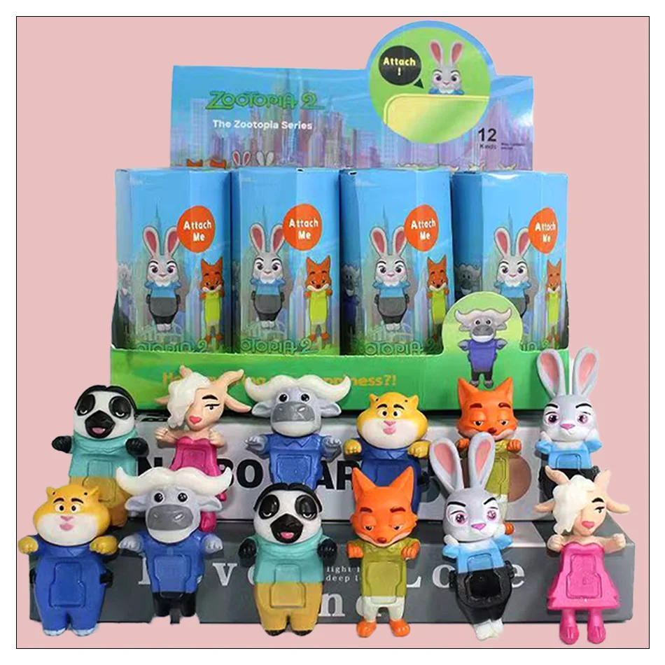 新しいクレイジーアニマルシティ ニック・ワイルド ジュディ・ホップス チーフ・ボゴ 8CM アニメフィギュア人形おもちゃ テーブルルームデコレーション キッズクリスマスプレゼント