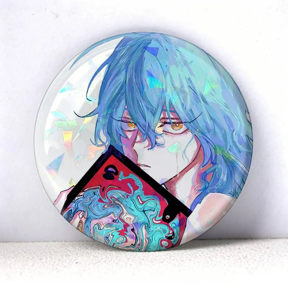 SAKAMOTO DAYS Akira Akao   75mm 44mm 25mm Brooch Backpack Hat Pins Accessories Toys Badge